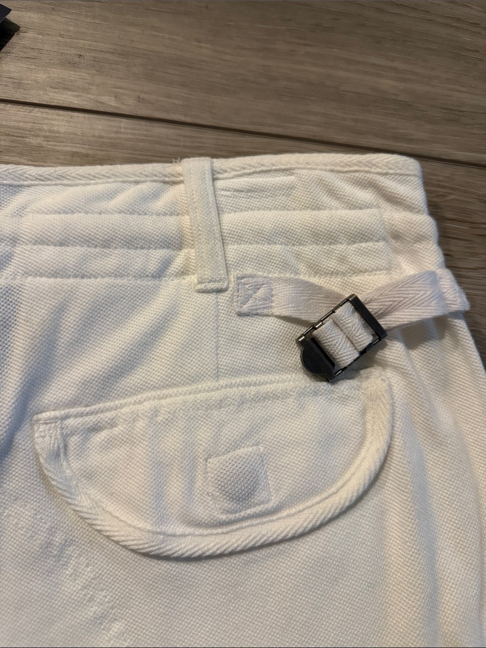 Vintage/Y2K Men’s Polo Off-White Cargo Shorts Sz M - Picture 10 of 12